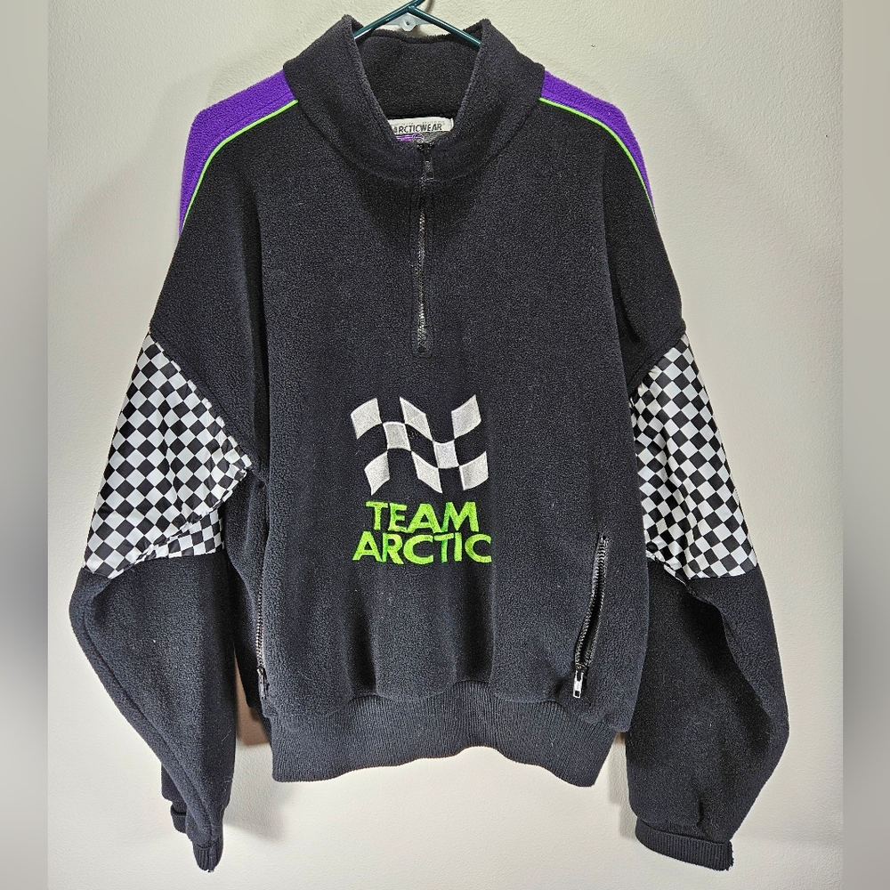 Vintage 90s Arctic Cat Team quarter-zip fleece XL